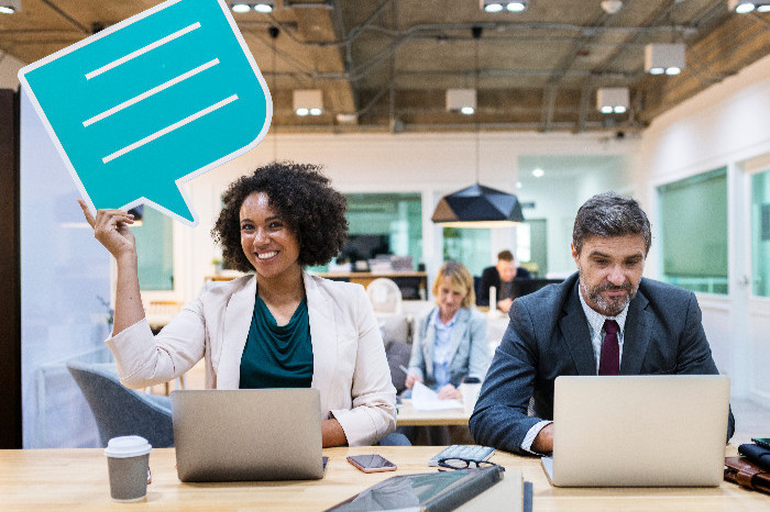 Professionals demonstrating communication and entrepreneurial skills